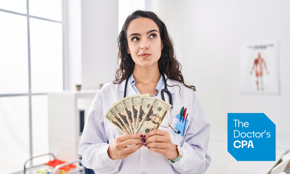 woman ponders physician wealth management tips